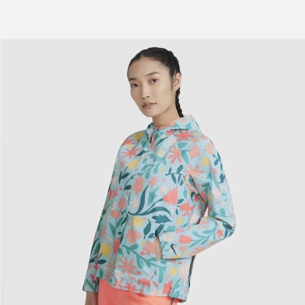 Nike Sportswear Floral Repel Anorak Jacket Women's Size M